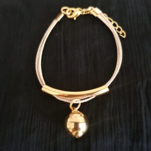 Bracelet boule dorée
