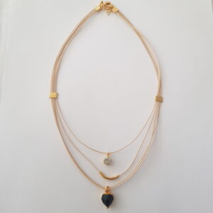 Collier triple coeur