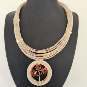 Collier arbre de vie jaspe